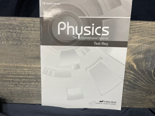 Physics test key