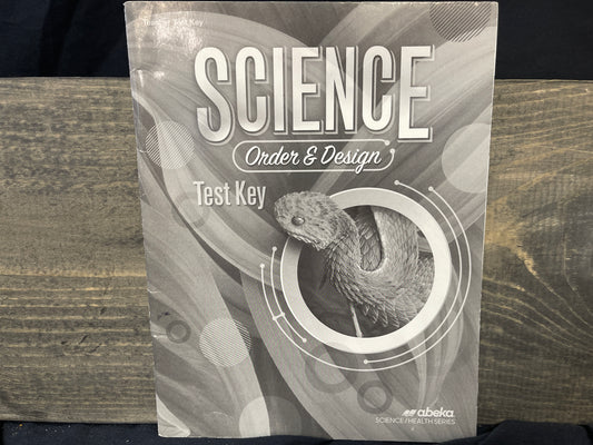 Science Order & Design second ed test key