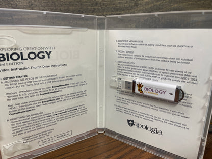 Exploring Creation with Biology Video Instruction Thumb Drive 3rd Ed