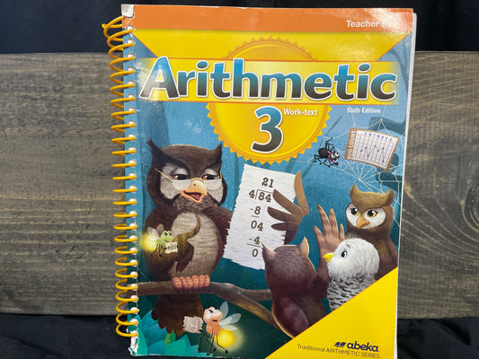Arithmetic 3 Teacher Key sixth ed