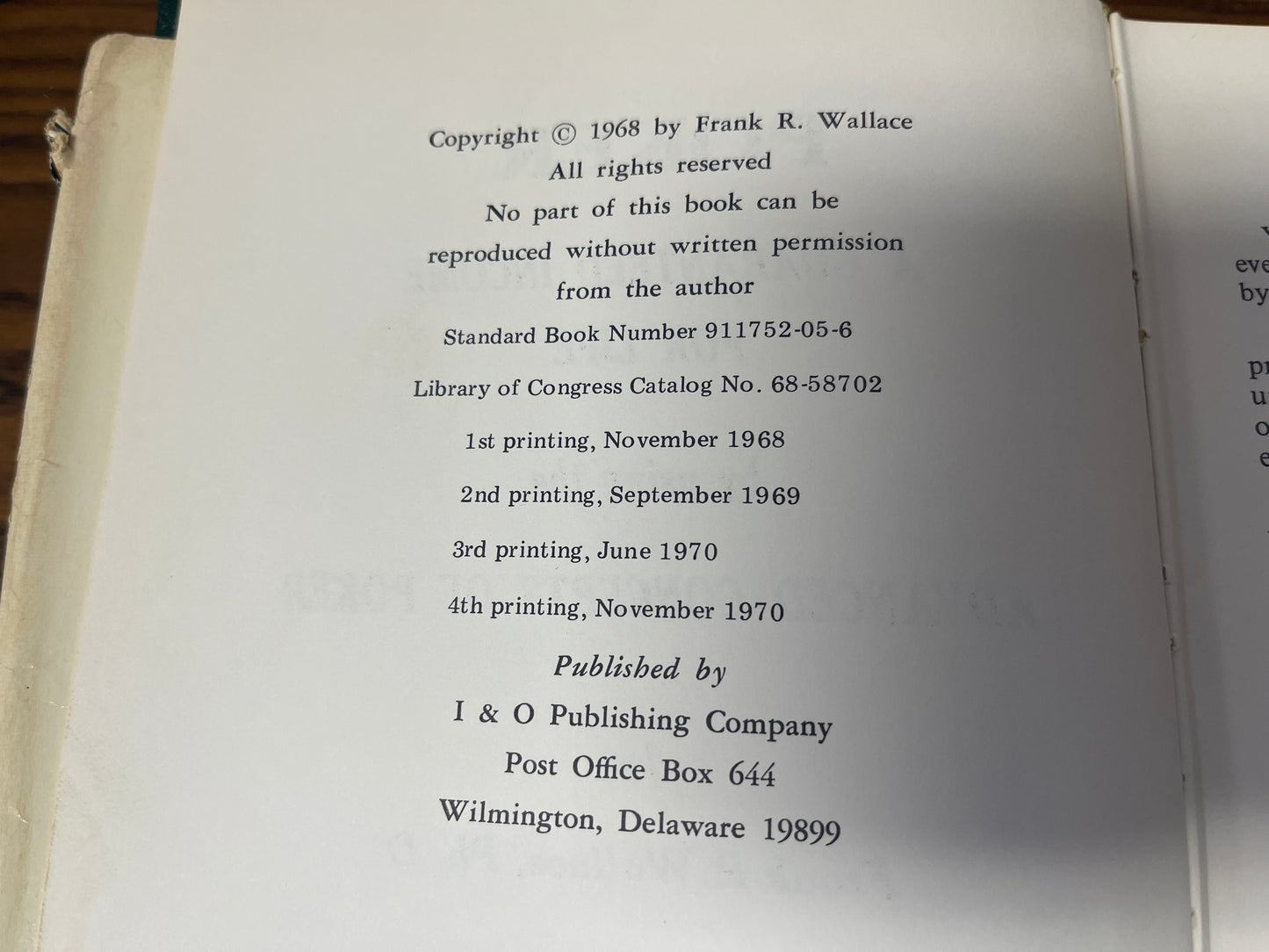 Poker Advanced Concepts of Poker - Wallace