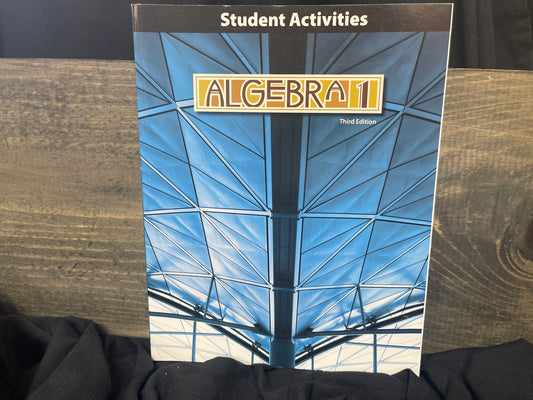 Algebra 1 third ed student activities