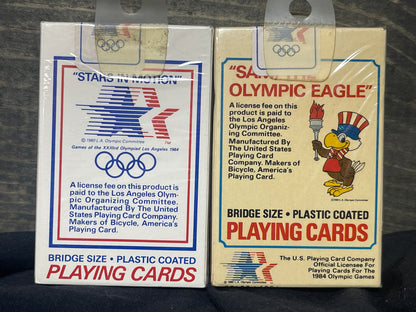Olympic and Stars in motion playing cards sealed