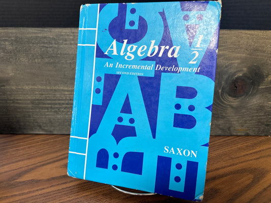 Algebra 1/2 second  ed student text
