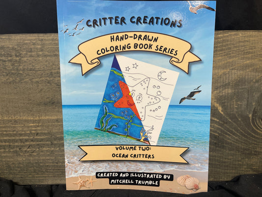 Critter Creations Volume Two: Ocean Critters Hand-Drawn Coloring Book