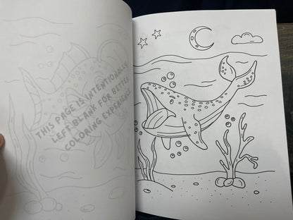Critter Creations Volume Two: Ocean Critters Hand-Drawn Coloring Book