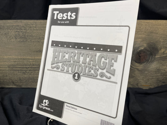 Heritage Studies 1 third ed tests