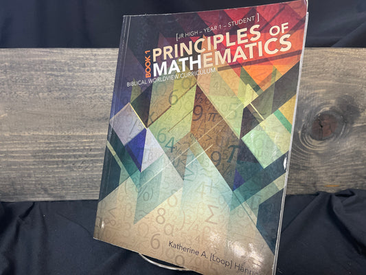 Principles of Mathematics book 1