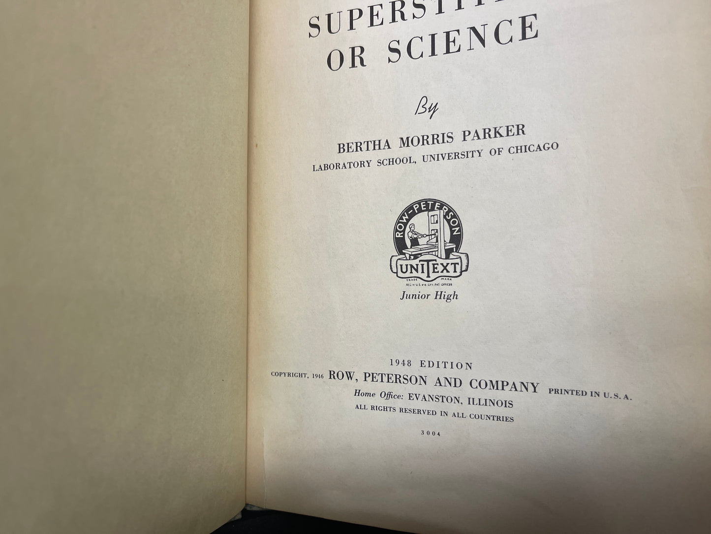 Superstition or Science