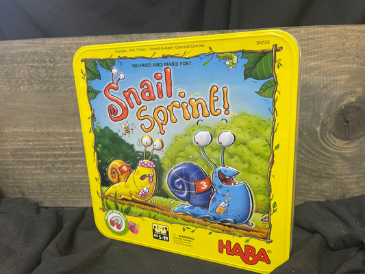 Snail Sprint Snail Racing Dice Magnetic Board Game Children HABA Complete