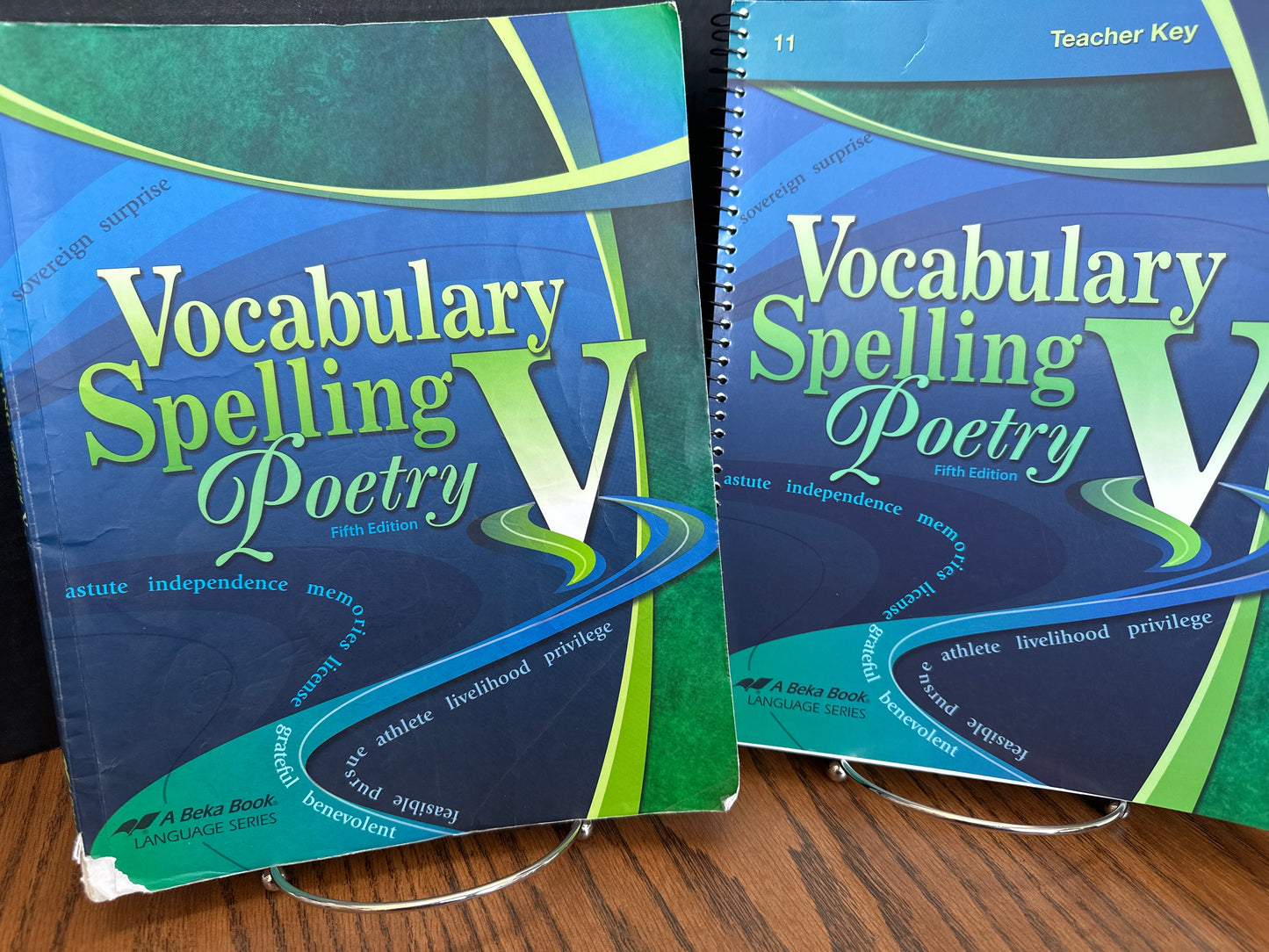 Vocabulary, Spelling, Poetry V Teacher Key and student book (2)