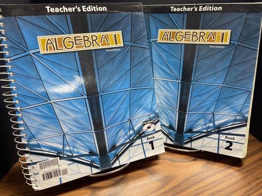 Algebra 1 teacher third ed Bju Press