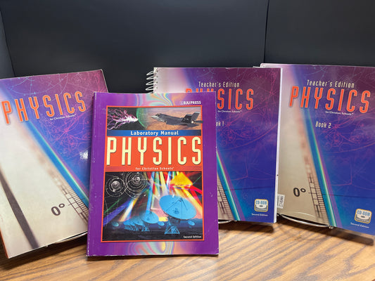 Physics second ed text/teacher book 1-2/lab manual with CD