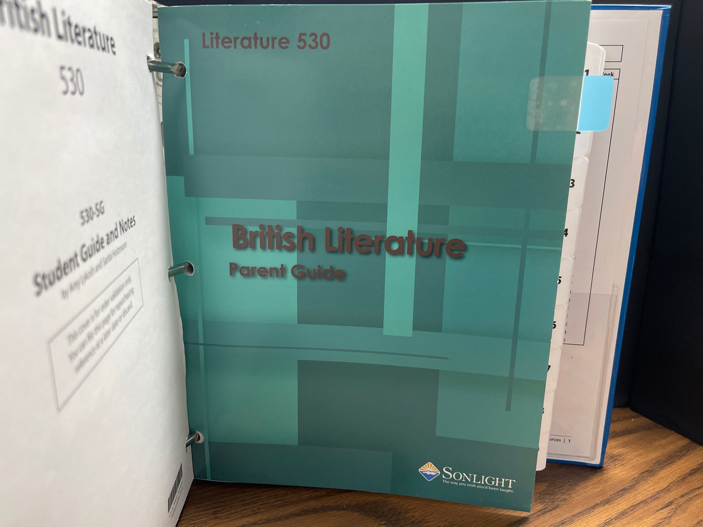 Sonlight British Literature Parent Guide/Student Guide set