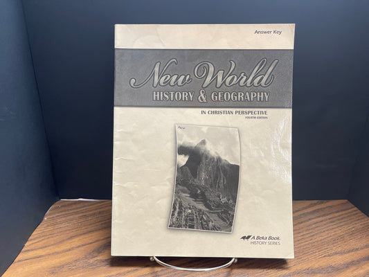 New World History & Geography answer key fourth ed