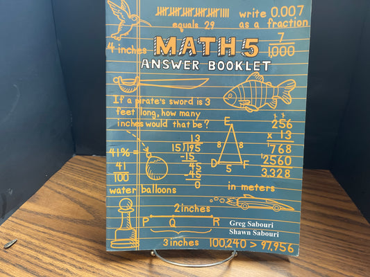 Answer Booklet Math 5 Teaching Textbooks
