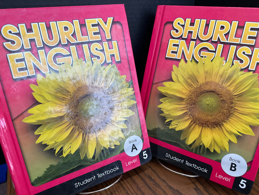 Shurley English 5, A + B student textbook set