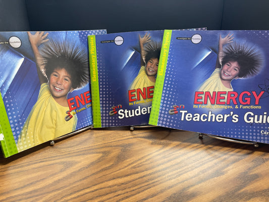 Energy text, teacher guide, student journal