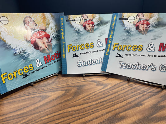 Forces & Motion text, teacher guide, student journal