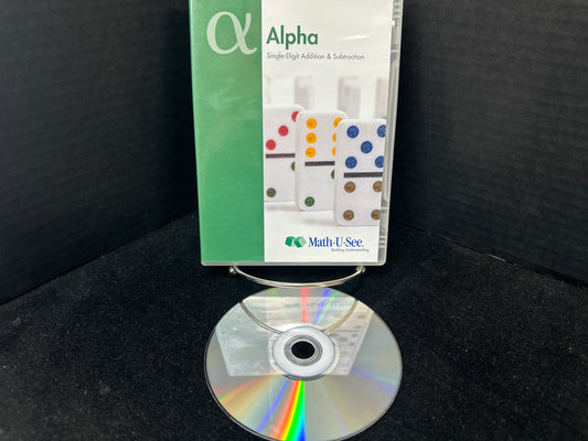 Alpha DVD format - Math-U-See