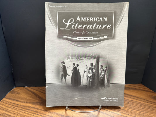 American Literature fourth ed quiz/test key