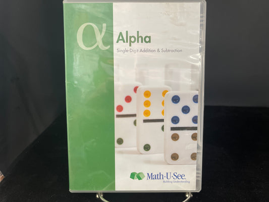 Alpha DVD format - Math-U-See