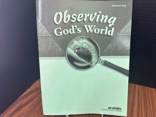 Observing God's World fourth ed key