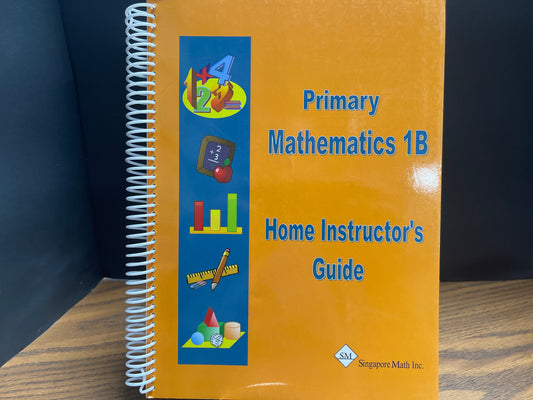 Primary Mathematics 1B home instructor's guide