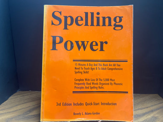 Spelling Power third ed