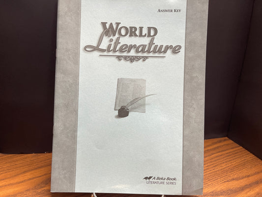 World Literature fourth ed answer key