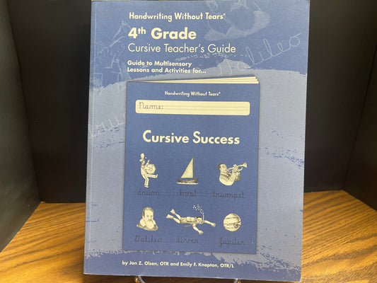 Handwriting Without Tears Cursive Teacher's Guide 4th grade