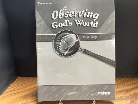 Observing God's World fourth ed test key