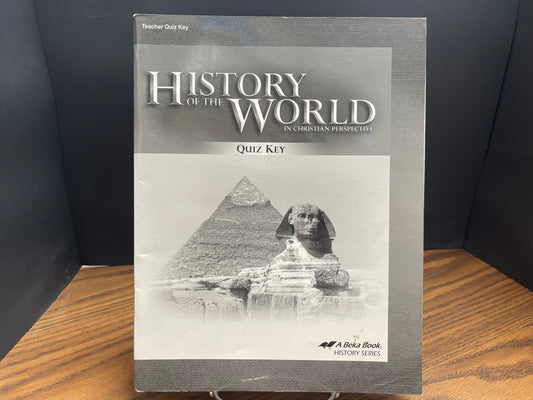 History of the World fifth ed quiz key