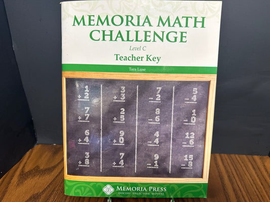 Memoria Math Challenge: Level C Teacher Key