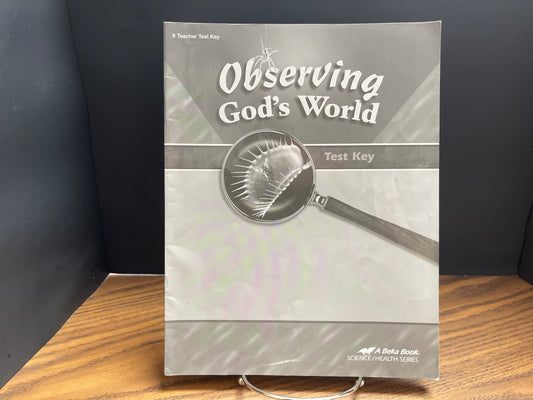 Observing God's World fourth ed test key