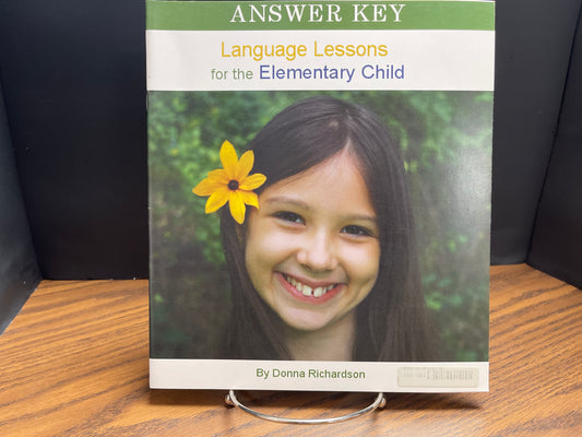 Language Lessons for the Elementary Child, volume 1 answer key