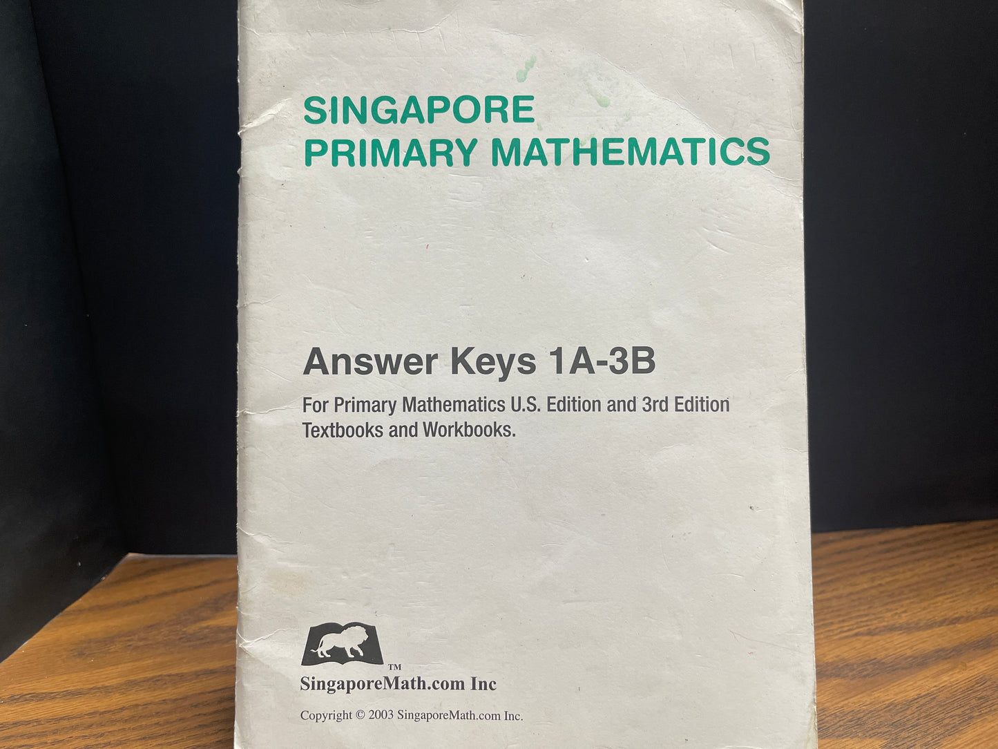 Singapore Primary Mathematics answer keys 1A-3B