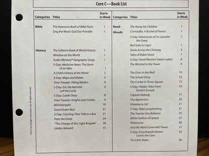 Sonlight  Intro to World History Year 2 of 2 includes Science C