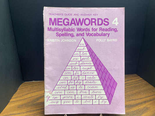 Megawords 4 teacher and answer key - Johnson