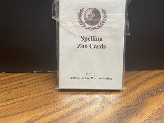 Excellence in Spelling Zoo Cards Only