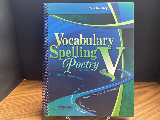 Vocabulary Spelling Poetry V fifth ed teacher key
