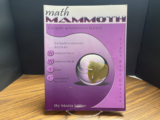 Math Mammoth Grade 4 answer keys with color