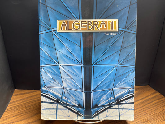 Algebra 1 third ed text BJU