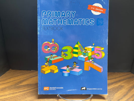 Primary Mathematics 6B textbook