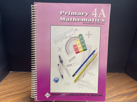 Primary Mathematics home instructor guide Standards Edition 4A