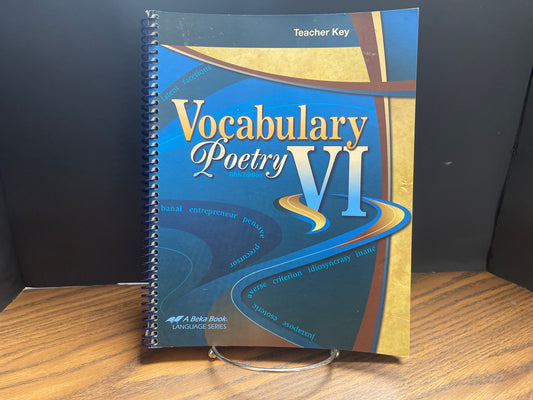 Vocabulary Poetry VI fifth ed key