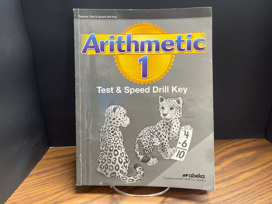 Arithmetic 1 second ed teacher test speed drill key
