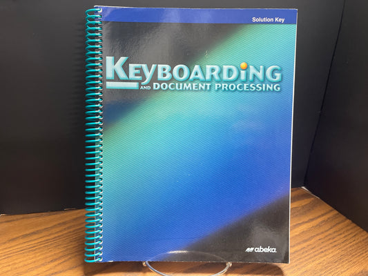 Keyboarding and Document Processing second ed solution key