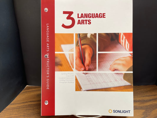 Sonlight Language Arts 3 instructor guide + Student pages