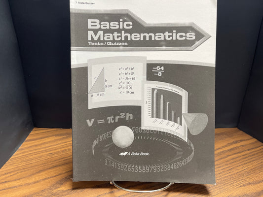 Intermediate Mathematics Quiz and Test Book first ed Abeka